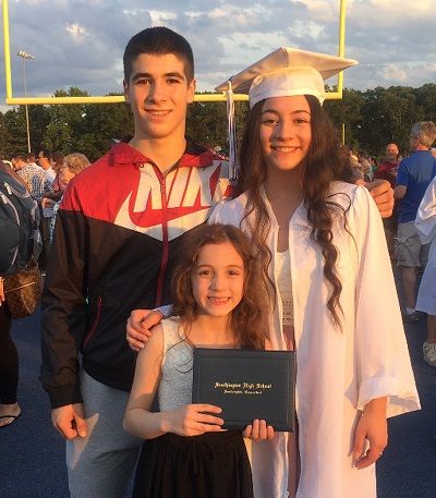 Joe Albanese with Sister Bella Albanese and Brianna Marie Albanese