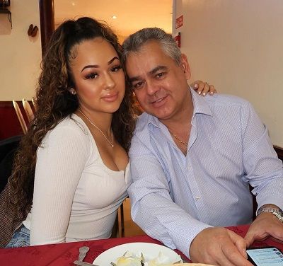Rebecca Vieira with Father