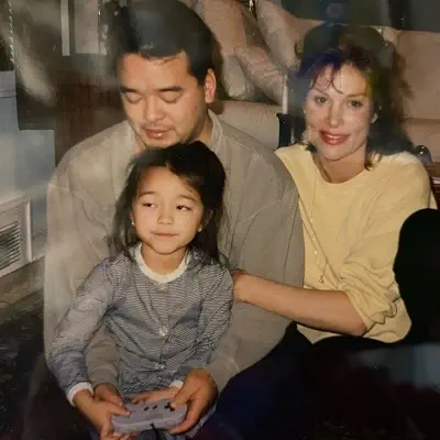 Midori Francis with her mother Joanne Iwama and father Ken Iwama