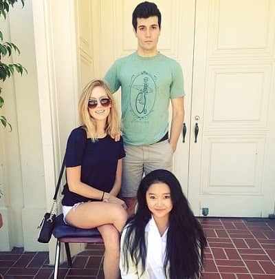 To All the Boys Always and Forever Actress Lana Condor with mother Mary Condor and actor Joseph Monsour