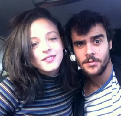 Actress Catalina Sopelana with her boyfriend Lucas Enríquez Gilino