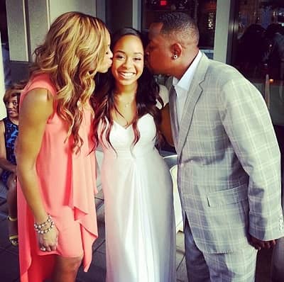 Jasmin Page Lawrence with father Martin Lawrence and mother Patricia Southall
