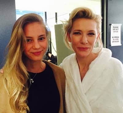 Yuliia Sobol with Actress Cate Blanchett