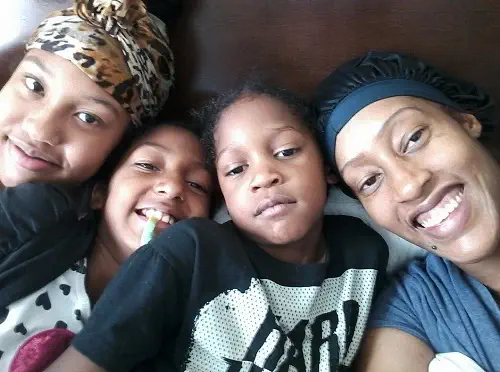 LaTanya Young with her kids