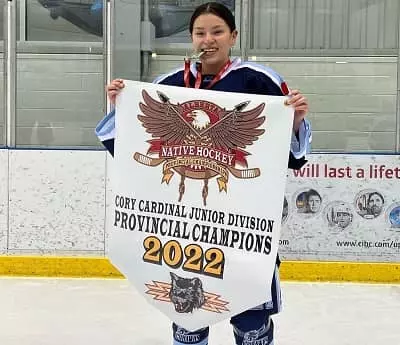 Paulina Alexis after winning Provincial Championship