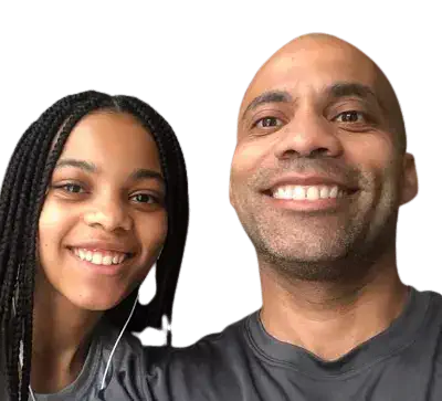 Actress Milan Ray with her father Dustin Ray