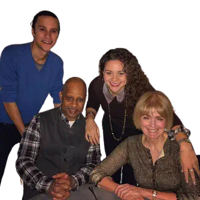 Lily Santiago with her mother Jeannie Brittan, father Ruben Santiago, brother Trey Santiago
