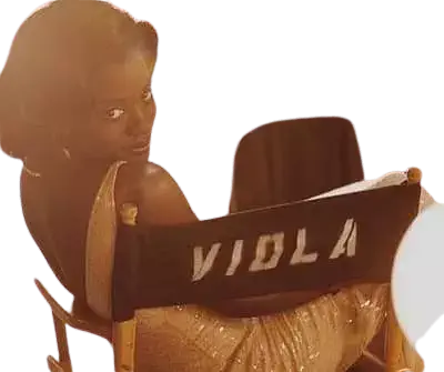 Actress Asjha Cooper on Viola chair