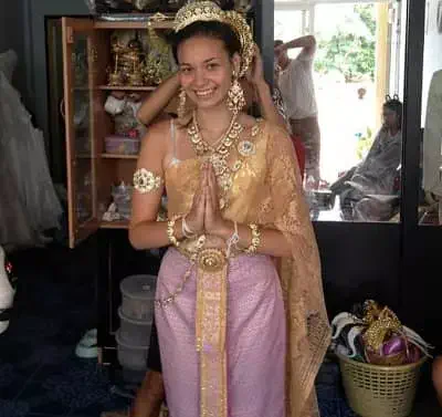Actress Leishe Meyboom in Thai Traditional clothes