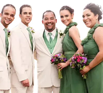 Actress Marianly Tejada with her family