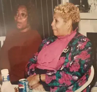 Beverly Tate with sister