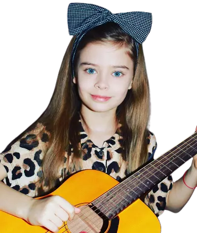 Carina Battrick loves guitar