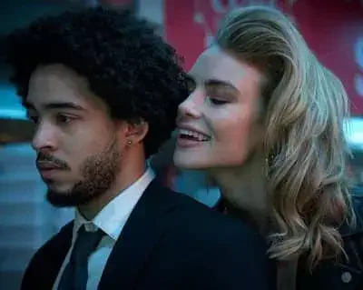 Jorge Lendeborg J with Lucy Fry