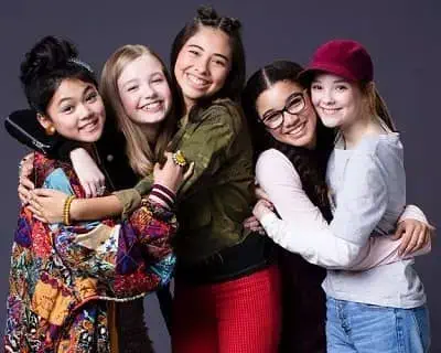Shay Rudolph with The Baby-Sitters Club cast