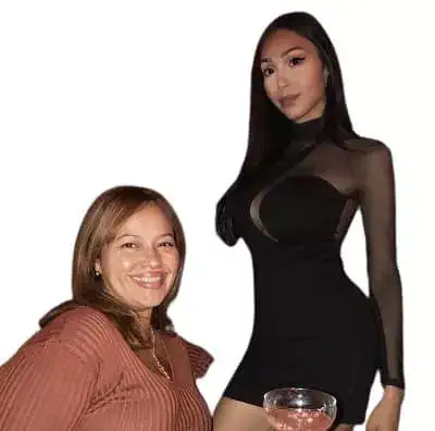 Alexia Garcia with her mother