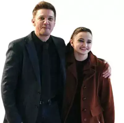 Ava Russo with Jeremy Renner