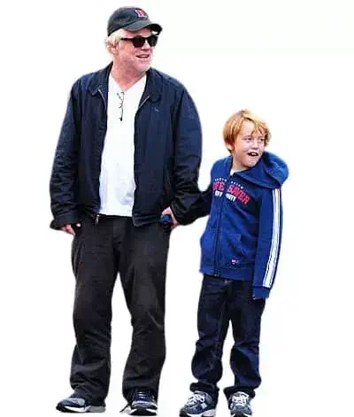 Cooper Hoffman with father Philip Seymour Hoffman