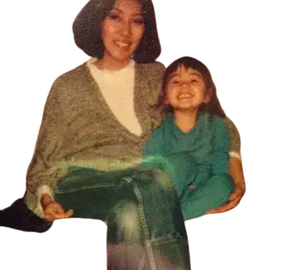 Vanessa Matsui with her mother