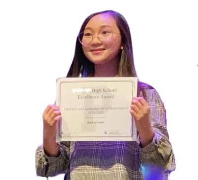 Audrey Hsieh got Award in High School