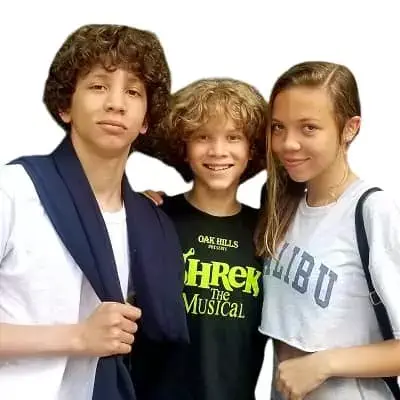 Brock Duncan with his siblings