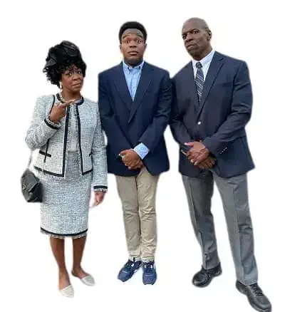 Dexter Darden with Terry Crews and Tichina Arnold