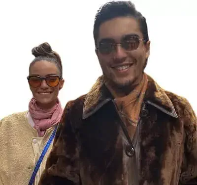 Sergio Mayer Mori with his girlfriend Raquel Chaves