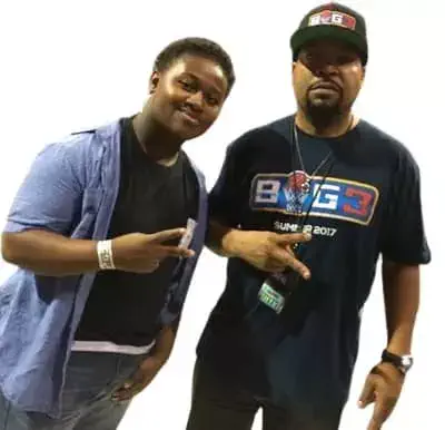 Miles J Harvey with Rapper Ice Cube