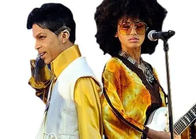 Andy Allo with Prince