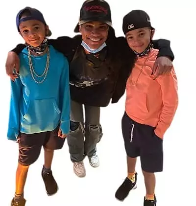 Christian Cote with Journee Brown and Sebastian Cote