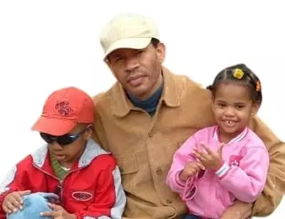 Journee Brown with her father Rohan Brown and brother Stone Brown