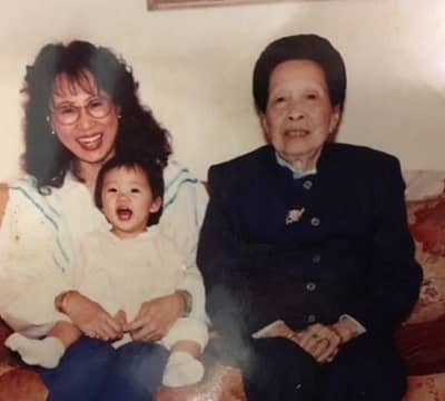 Stephanie Hsu with her great grandma and grand aunt