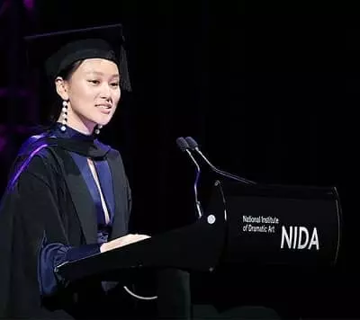 Yerin Ha on her graduation day at NIDA