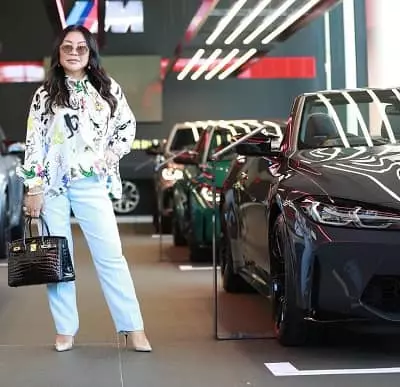 Monika Tu with her car collection