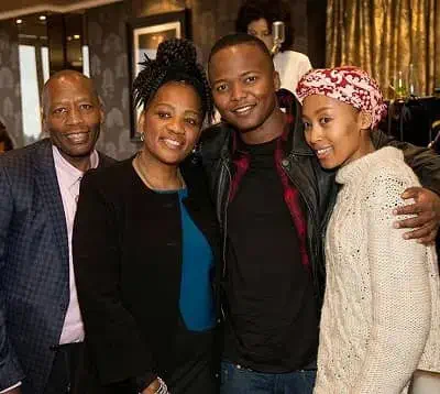 Thabo Rametsi with his family