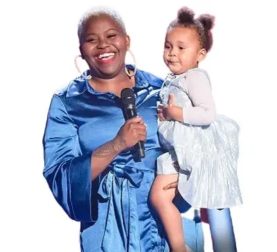 Thando Sikwila with her daughter Charlie