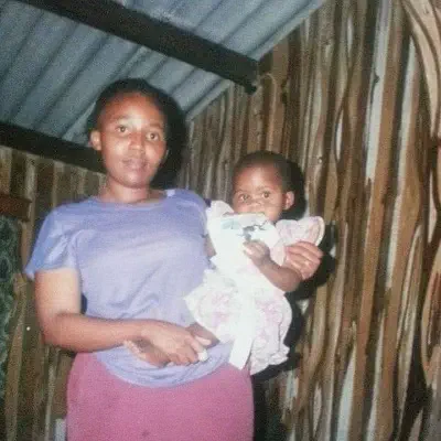 Thando Sikwila with her mother Nokuthula