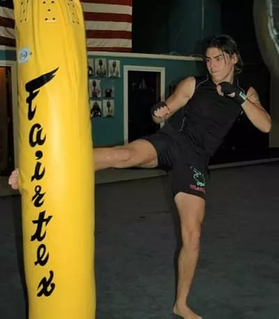 Alex D Jennings practicing martial arts