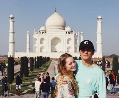 Hannah Dodd with Rory J Saper during their India Visit