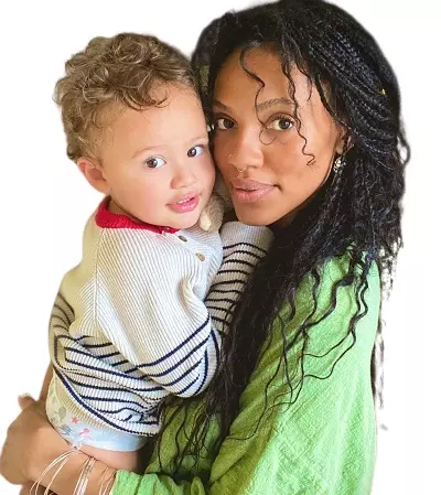 Aubin Wise with her son Kai James