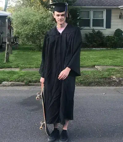 Christopher Briney on his graduation day at Pace University
