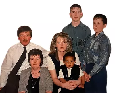 Daryl McCormack with his family