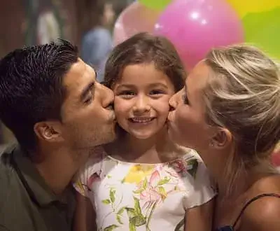 Delfina Suárez Celebrate her birthday with her father Luis Suárez and Sofia Balbi