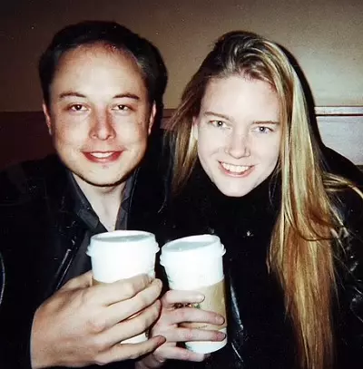 Elon Musk with Justine Musk