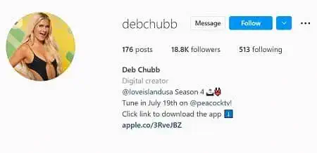Deborah Chubb Instagram account