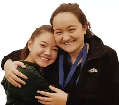 Lizzy Yu with her Sister Liann Yu