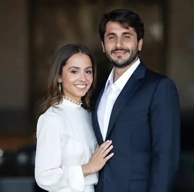 Princess Iman bint Abdullah with her husband Jameel