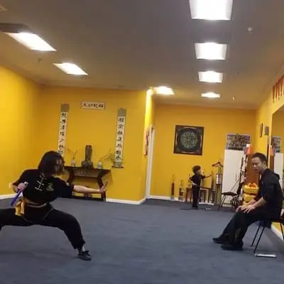 Riley Lai Nelet practicing kung fu