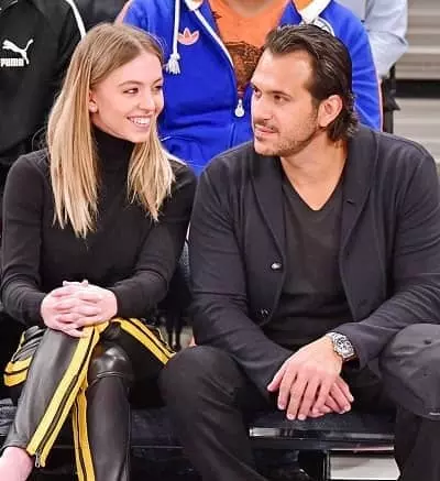 Sydney Sweeney and Jonathan spotted during an NBA game