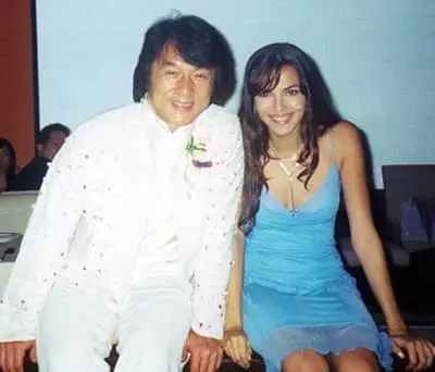 Tainá Müller with Jackie Chan