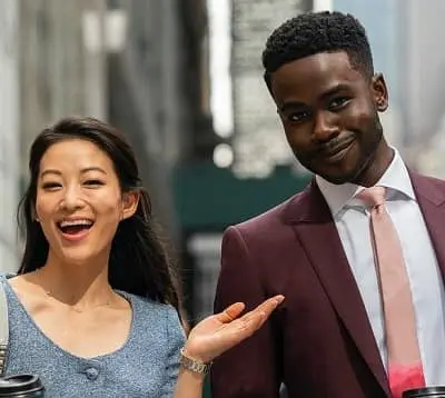 Arden Cho with Bradley Gibson